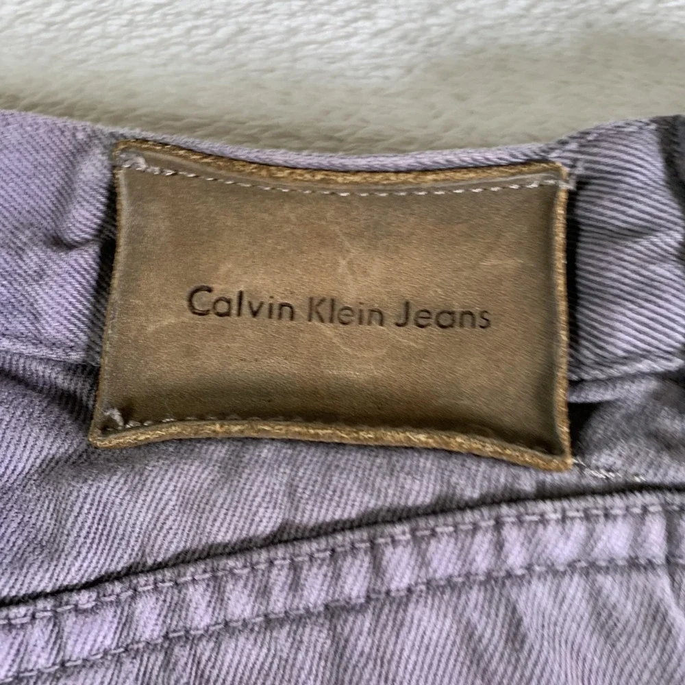 Calvin Klein Jeans Jeans Mens 33x26 Purple Relaxed‎ Fit Straight Leg Denim Pants